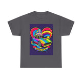 Unisex Heavy Cotton Tee - Retro Drag Race Graphic Tee, Fun Summer Shirt, LGBTQ+ Pride Apparel, Car Enthusiast Gift