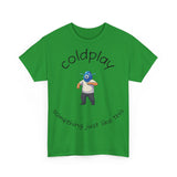 Coldplay Inspired Unisex Heavy Cotton Tee - Music Tee, Band T-Shirt, Concert Outfit, Music Lover Gift, Casual Wear