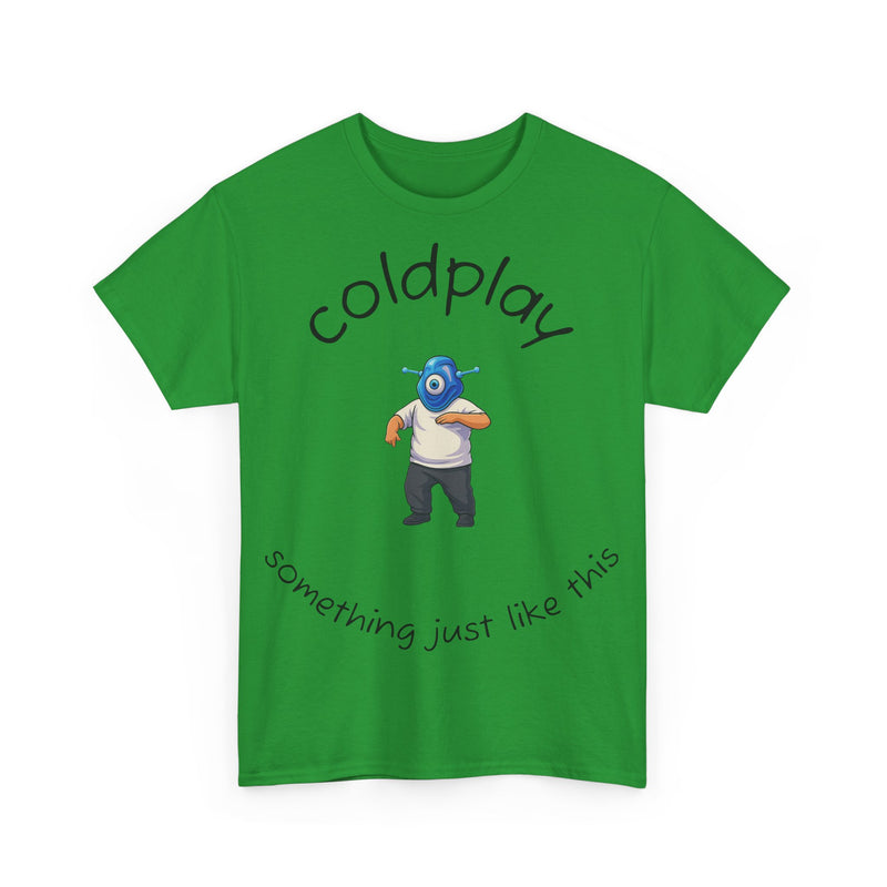 Coldplay Inspired Unisex Heavy Cotton Tee - Music Tee, Band T-Shirt, Concert Outfit, Music Lover Gift, Casual Wear