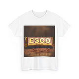 Unisex Cotton Tee with ESCO Design, Casual Graphic Tee, Streetwear Style, Gift for Food Lovers, Ideal for Parties and Celebrations