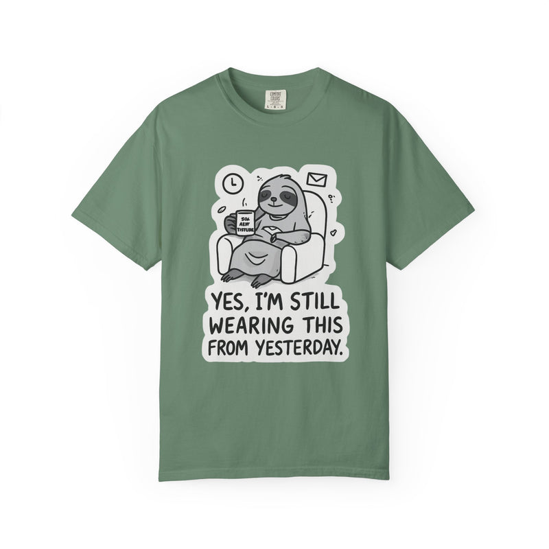 Comfy Sloth T-Shirt - Funny Graphic Tee, Unisex Apparel for Relaxation, Perfect for Lazy Days, Gift for College Students, Outfit Repeater