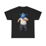 Whimsical Alien Graphic Tee for Casual Wear, Unisex Cotton T-Shirt, Fun Gift for Sci-Fi Lovers, Unique Everyday Wear, Cool Graphic Design