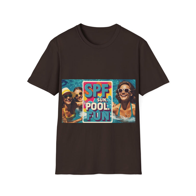Summer Fun T-Shirt - SPF Pool Party Tee, Beachwear, Vacation Shirt, Gift for Pool Lovers, Unisex Apparel