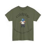Coldplay Inspired Unisex Heavy Cotton Tee - Music Tee, Band T-Shirt, Concert Outfit, Music Lover Gift, Casual Wear