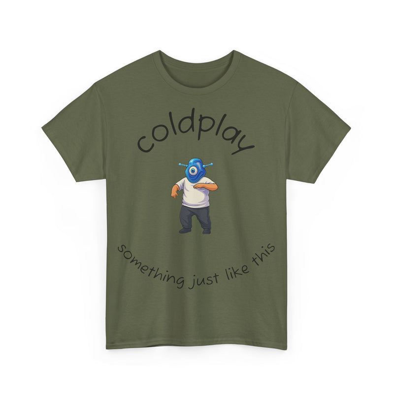 Coldplay Inspired Unisex Heavy Cotton Tee - Music Tee, Band T-Shirt, Concert Outfit, Music Lover Gift, Casual Wear