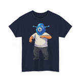 Whimsical Alien Graphic Tee for Casual Wear, Unisex Cotton T-Shirt, Fun Gift for Sci-Fi Lovers, Unique Everyday Wear, Cool Graphic Design