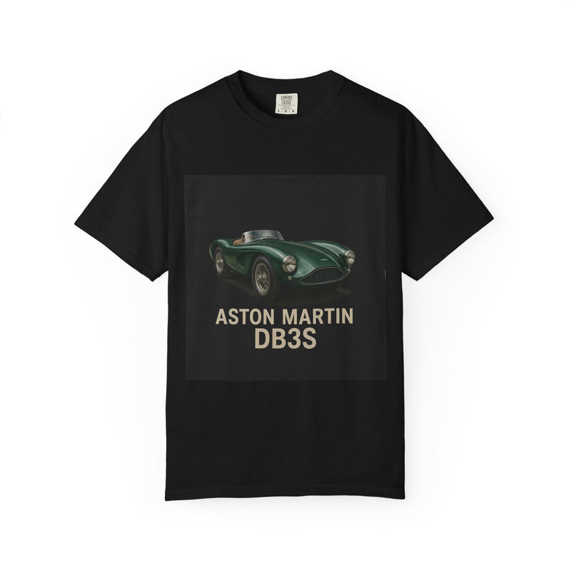 Aston Martin DB3S Unisex Garment-Dyed T-shirt, Car Enthusiast Tee, Vintage Auto Apparel, Perfect Gift for Him, Birthday or Christmas