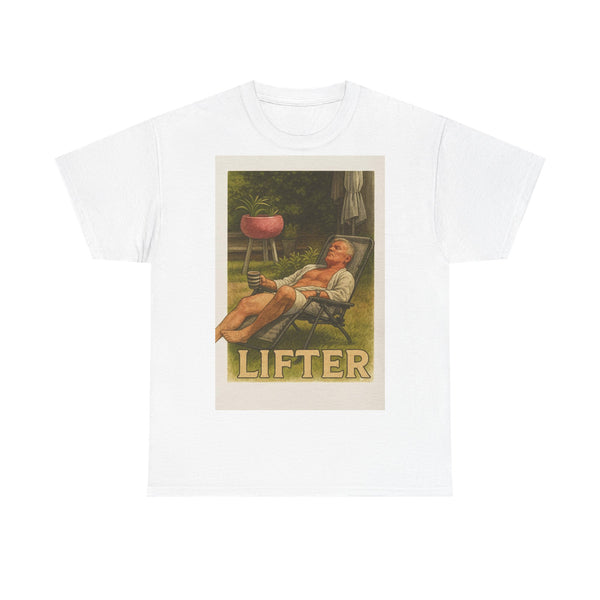 Relaxed Lifter Cotton Tee, Vintage Workout Tee, Unisex Gym Shirt, Casual Fitness Apparel, Gift for Fitness Enthusiasts