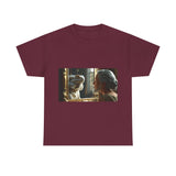 Unisex Heavy Cotton Tee - Playful Nostalgia Shirt, Casual Wear, Gift for Friends, Movie Night, Unique Graphic Tee