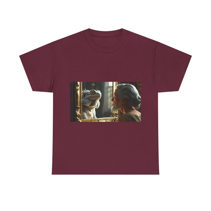 Unisex Heavy Cotton Tee - Playful Nostalgia Shirt, Casual Wear, Gift for Friends, Movie Night, Unique Graphic Tee