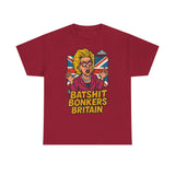 Batshit Bonkers Britain Tee, Funny Graphic Shirt, Unisex Cotton T-Shirt, Gift for Humor Lovers, Birthday and Party Wear
