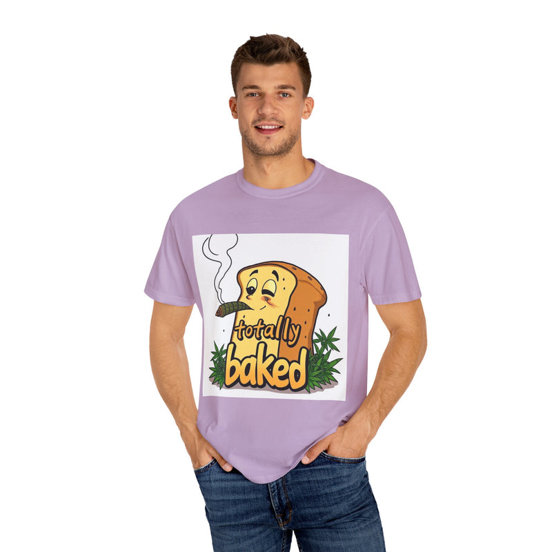 Totally Baked Unisex T-Shirt - Fun, Casual Wear for Stoners, Gift for Friends, High-Quality Cotton Tee, Perfect for 420 Celebrations