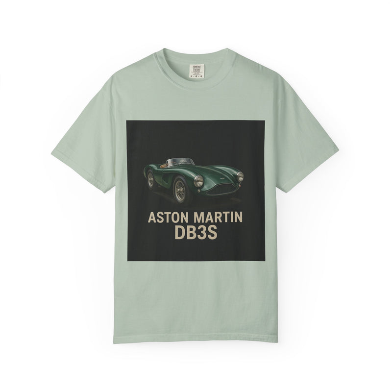 Aston Martin DB3S Unisex Garment-Dyed T-shirt, Car Enthusiast Tee, Vintage Auto Apparel, Perfect Gift for Him, Birthday or Christmas