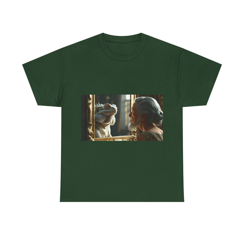 Unisex Heavy Cotton Tee - Playful Nostalgia Shirt, Casual Wear, Gift for Friends, Movie Night, Unique Graphic Tee
