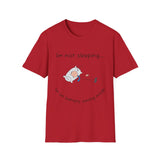 Funny Battery Saving Mode T-Shirt, Unisex Humor Tee, Gift for Friends, Sleepy Shirt, Casual Wear, Unique Graphic Tee