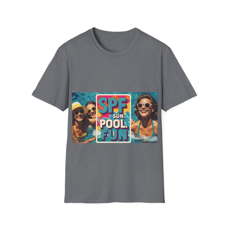 Summer Fun T-Shirt - SPF Pool Party Tee, Beachwear, Vacation Shirt, Gift for Pool Lovers, Unisex Apparel