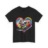 Retro Drag Race Unisex Heavy Cotton Tee, Car Lover Shirt, Vintage Auto Apparel, Gift for Him/Her, Racing Fan Clothes