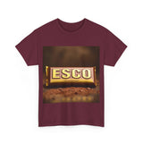 Unisex Cotton Tee with ESCO Design, Casual Graphic Tee, Streetwear Style, Gift for Food Lovers, Ideal for Parties and Celebrations