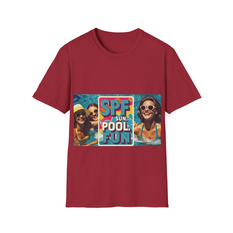 Summer Fun T-Shirt - SPF Pool Party Tee, Beachwear, Vacation Shirt, Gift for Pool Lovers, Unisex Apparel