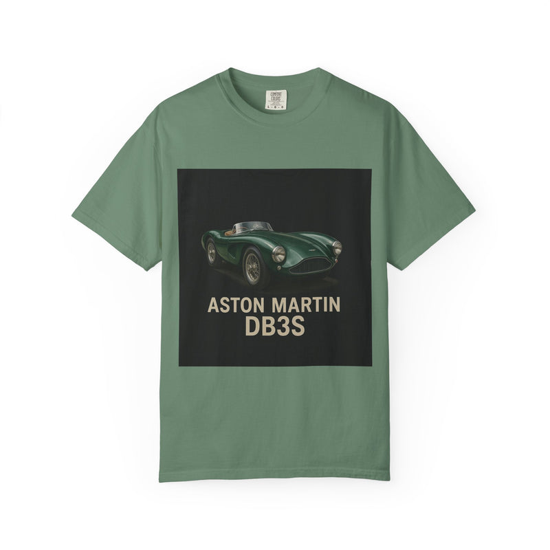 Aston Martin DB3S Unisex Garment-Dyed T-shirt, Car Enthusiast Tee, Vintage Auto Apparel, Perfect Gift for Him, Birthday or Christmas