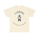 Coldplay Inspired Unisex Heavy Cotton Tee - Music Tee, Band T-Shirt, Concert Outfit, Music Lover Gift, Casual Wear