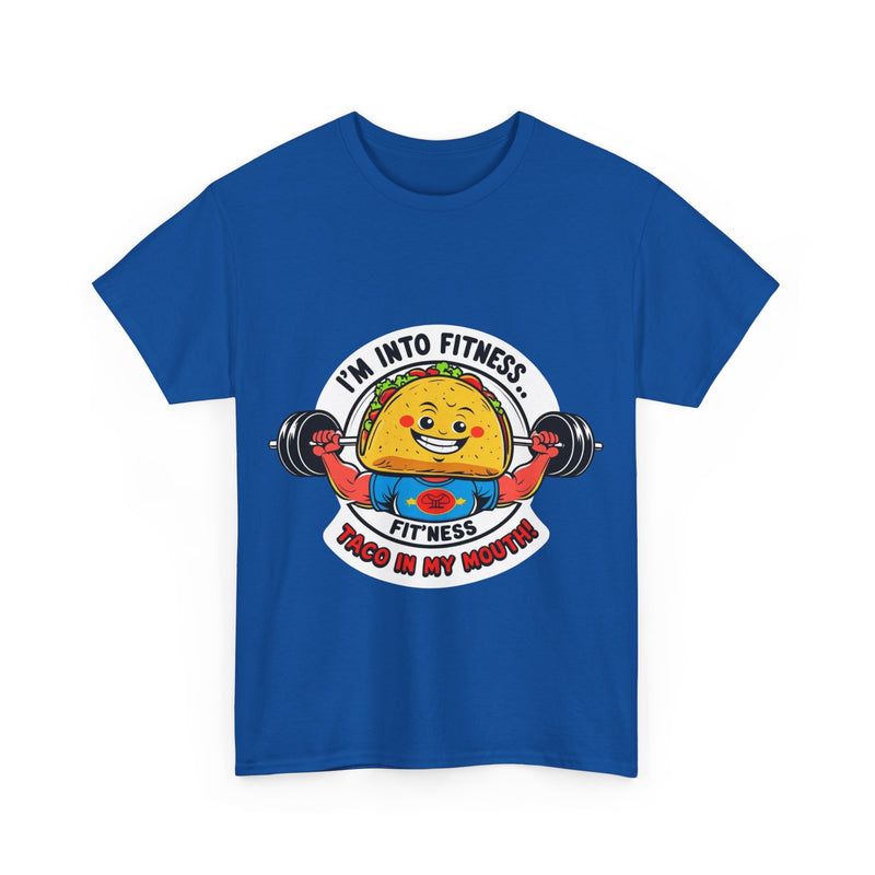 Fitness Taco Tee - Fun Unisex Cotton Shirt, Gym Apparel, Foodie Gift, Workout Fashion, Fitness Humor