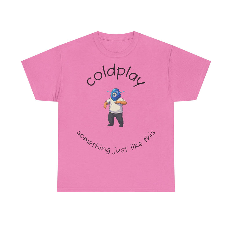 Coldplay Inspired Unisex Heavy Cotton Tee - Music Tee, Band T-Shirt, Concert Outfit, Music Lover Gift, Casual Wear