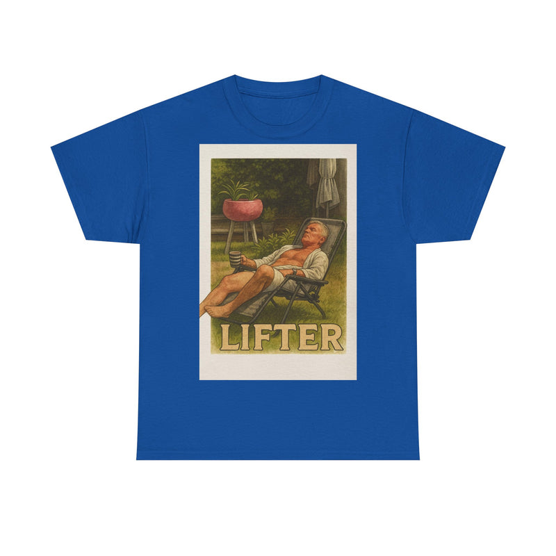Relaxed Lifter Cotton Tee, Vintage Workout Tee, Unisex Gym Shirt, Casual Fitness Apparel, Gift for Fitness Enthusiasts