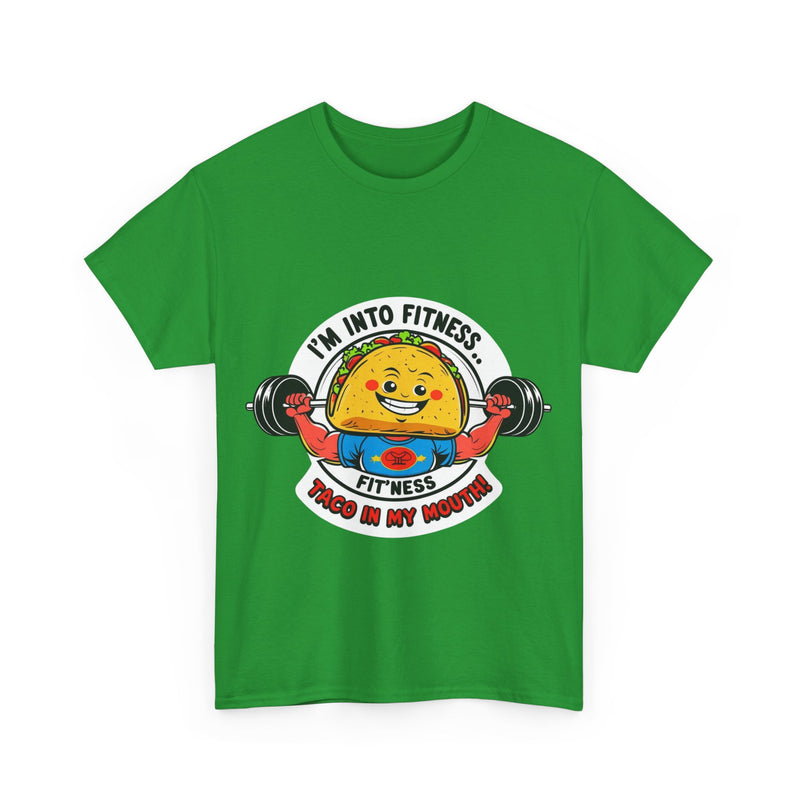 Fitness Taco Tee - Fun Unisex Cotton Shirt, Gym Apparel, Foodie Gift, Workout Fashion, Fitness Humor
