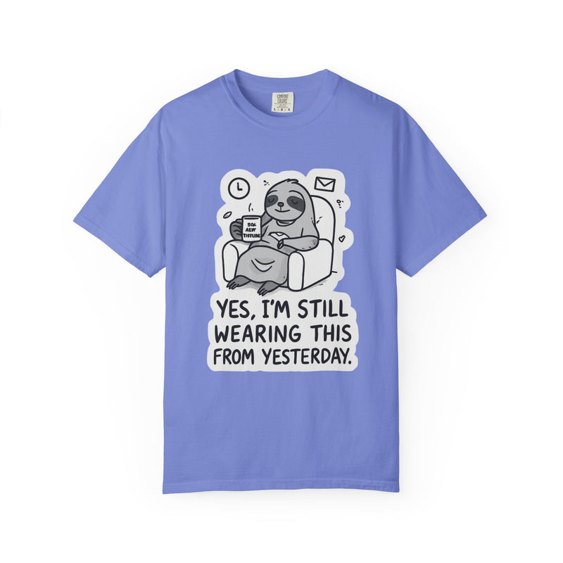 Comfy Sloth T-Shirt - Funny Graphic Tee, Unisex Apparel for Relaxation, Perfect for Lazy Days, Gift for College Students, Outfit Repeater