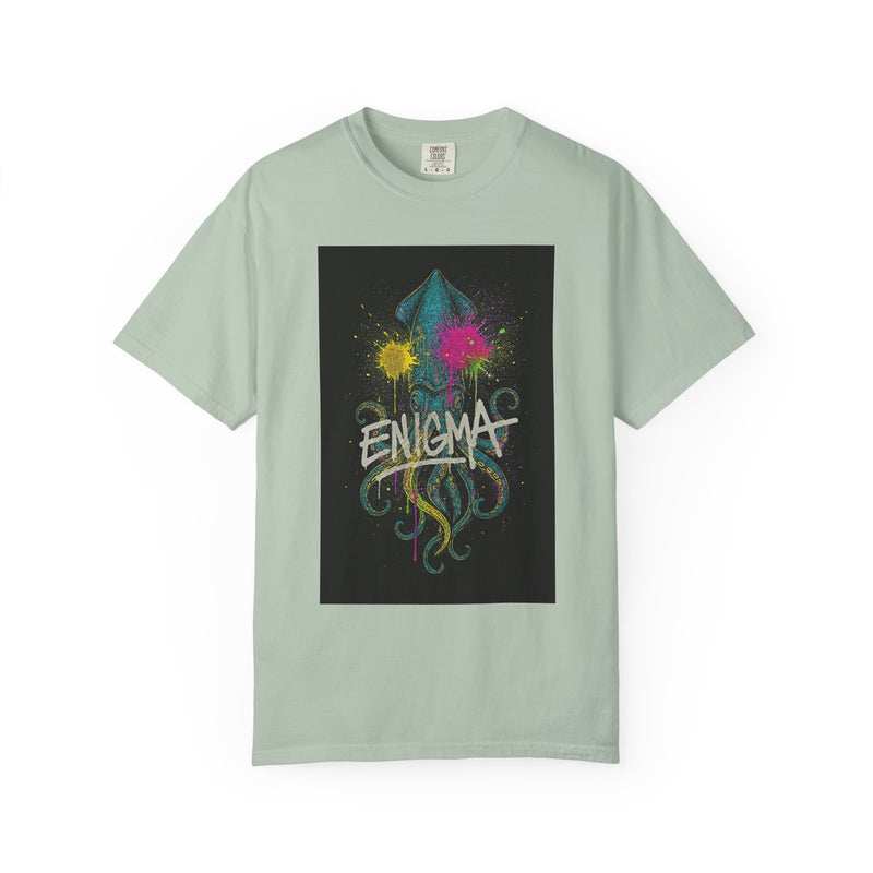 Colorful Enigma Squid Unisex T-Shirt | Vibrant Graphic Tee for Ocean Lovers, Casual Wear, Gift Idea, Festival Attire, Statement Piece