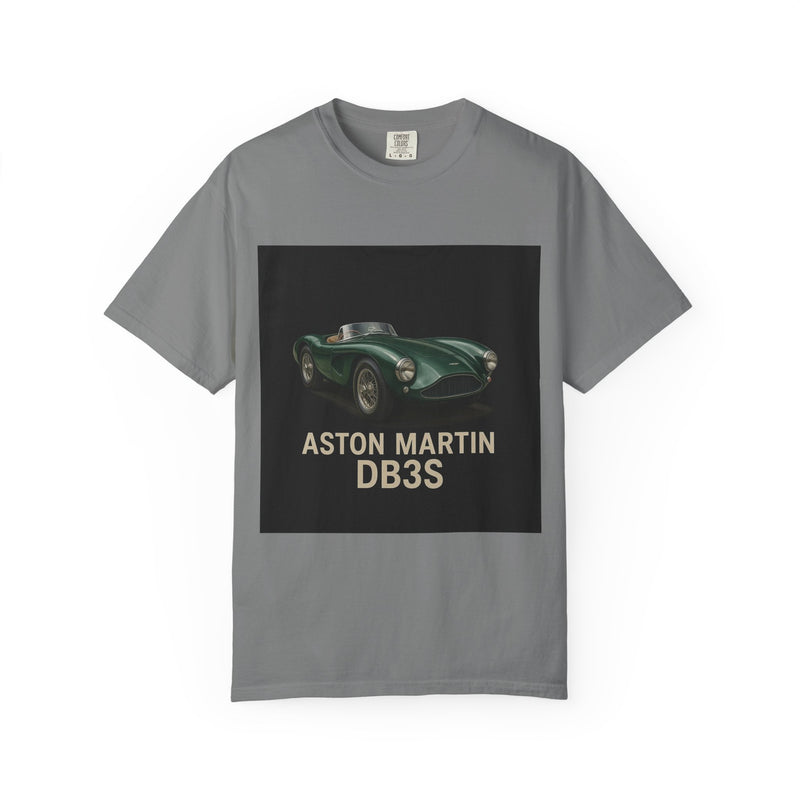 Aston Martin DB3S Unisex Garment-Dyed T-shirt, Car Enthusiast Tee, Vintage Auto Apparel, Perfect Gift for Him, Birthday or Christmas