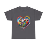Retro Drag Race Unisex Heavy Cotton Tee, Car Lover Shirt, Vintage Auto Apparel, Gift for Him/Her, Racing Fan Clothes