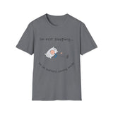 Funny Battery Saving Mode T-Shirt, Unisex Humor Tee, Gift for Friends, Sleepy Shirt, Casual Wear, Unique Graphic Tee