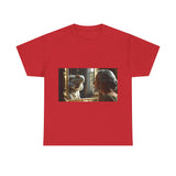 Unisex Heavy Cotton Tee - Playful Nostalgia Shirt, Casual Wear, Gift for Friends, Movie Night, Unique Graphic Tee