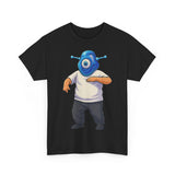 Whimsical Alien Graphic Tee for Casual Wear, Unisex Cotton T-Shirt, Fun Gift for Sci-Fi Lovers, Unique Everyday Wear, Cool Graphic Design