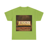 Unisex Cotton Tee with ESCO Design, Casual Graphic Tee, Streetwear Style, Gift for Food Lovers, Ideal for Parties and Celebrations