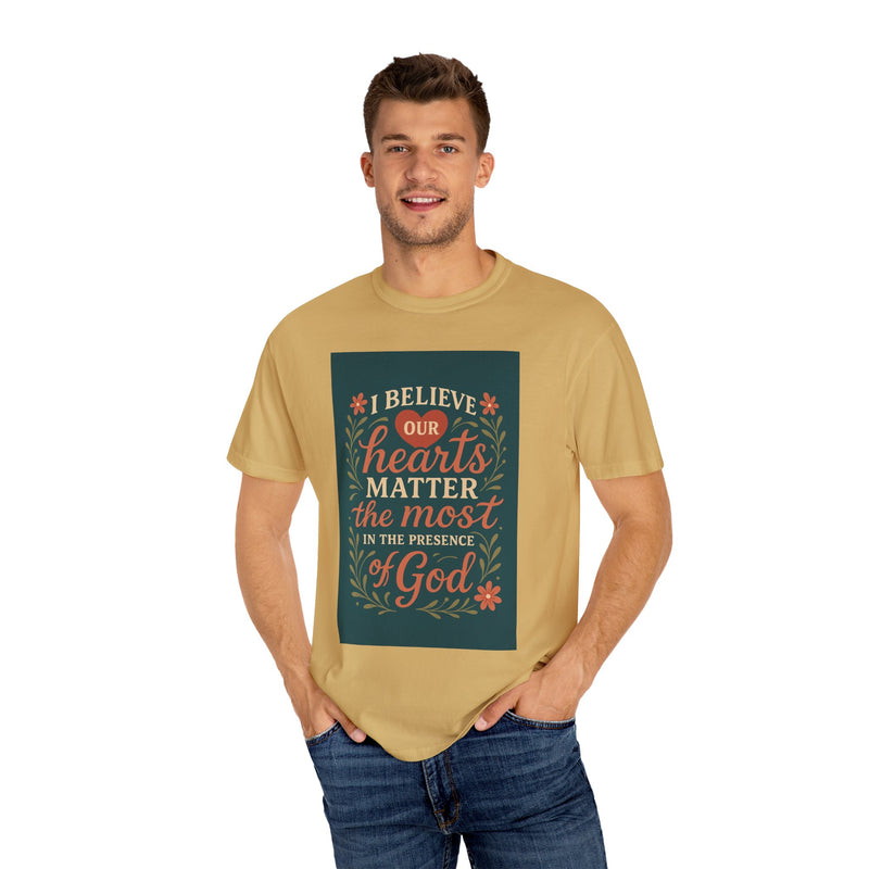 Inspirational god Unisex T-Shirt – Faith, Heartfelt Message, Eco-Friendly, Gift for Religious Occasions, Spiritual Wear, Casual Comfort