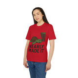 Nearly Made It Unisex T-Shirt - Cute Turtle Design, Funny Graphic Tee, Gift for Creators, Casual Wear, Motivational Apparel